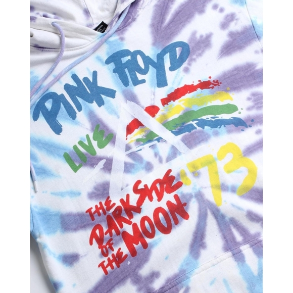 Pink Floyd Women's Sweatshirt Tie Dye Hoodie Sweatshirt Retro Classic - Picture 8 of 9